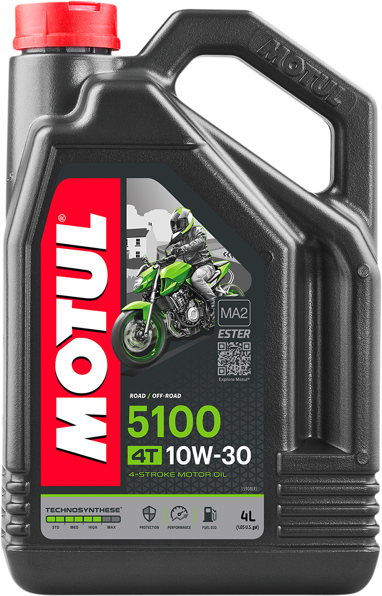 Motul 5100 4T Synthetic Blend Oil - 4 Liter - 4 Liter