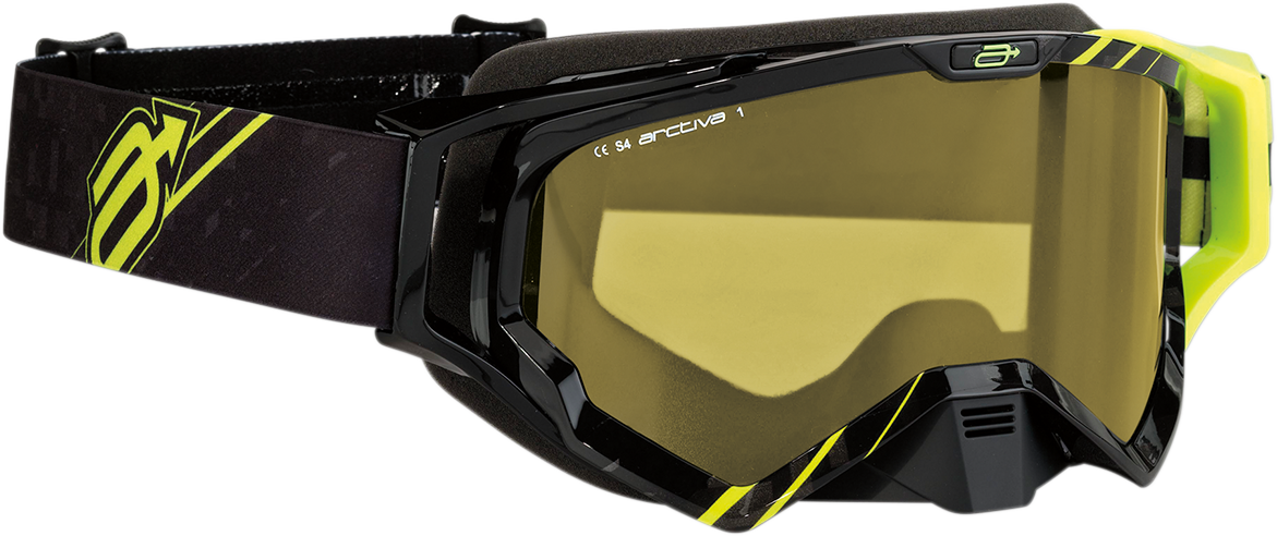Arctiva Vibe Goggle - Black/Hi-Viz Yellow/Yellow Lens
