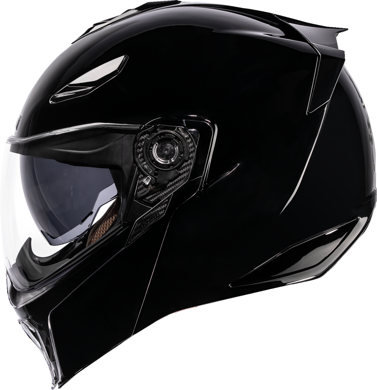 full face motorcycle helmet clearance Icon Threshold Solid, modular Helmet , color: Black , size: S