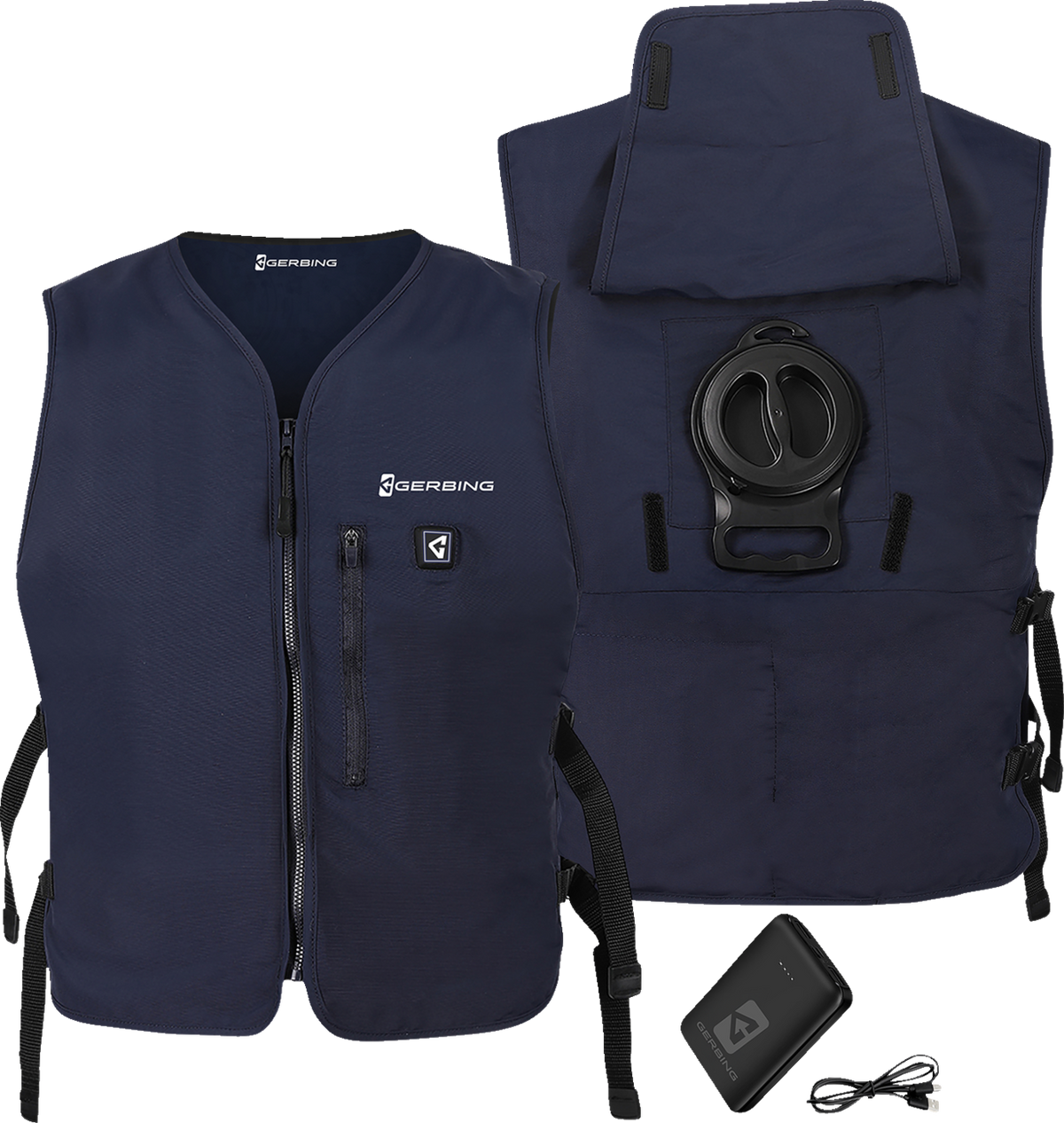 5V Touch Button Circulatory Cooling Vest - Blue