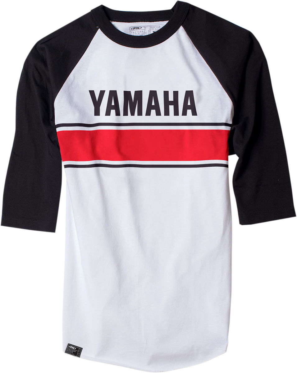 Facotry Effex Yamaha Vintage Baseball T-Shirt - White/Black