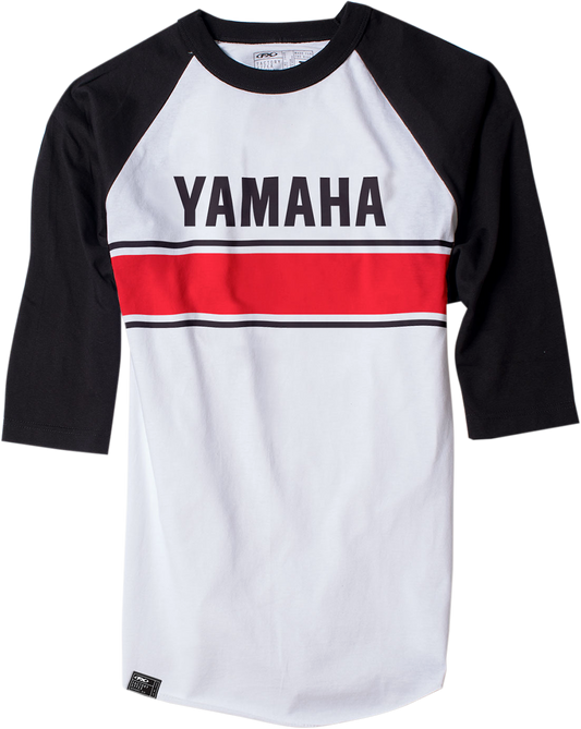 Facotry Effex Yamaha Vintage Baseball T-Shirt - White/Black