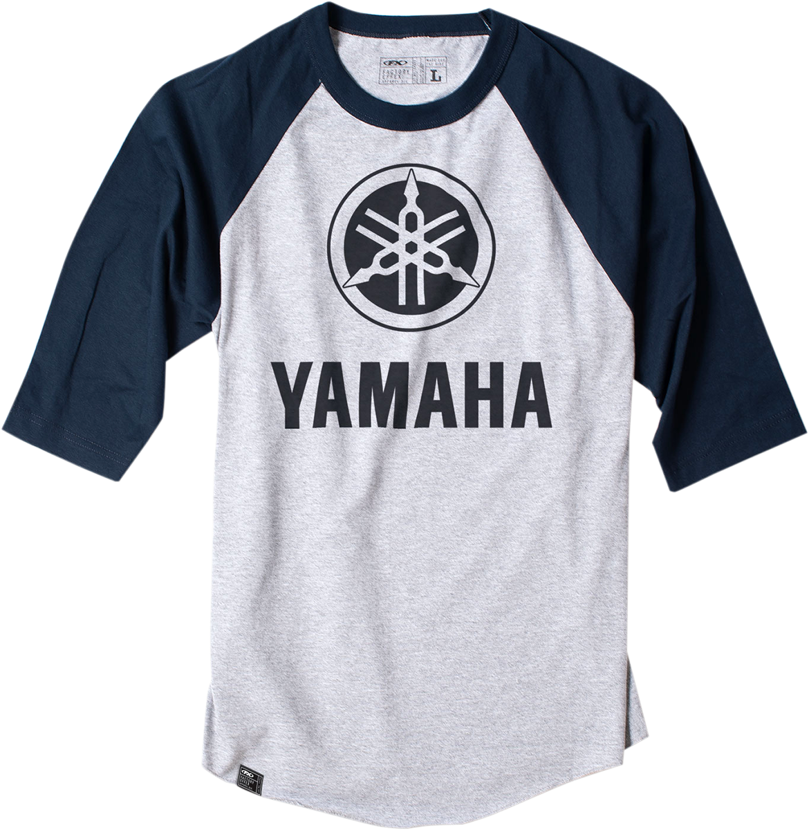 Facotry Effex Yamaha Baseball T-Shirt - Navy/Heather Gray