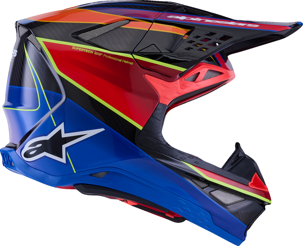 Alpinestars Supertech M10 Era MIPS Helmet Gloss/Blue/Red/Yellow Fluo