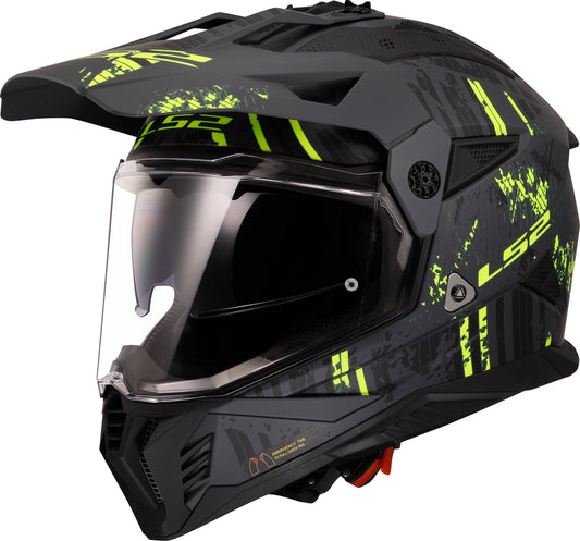 LS2 Blaze II Crazy Helmets - Matte Black/Yellow