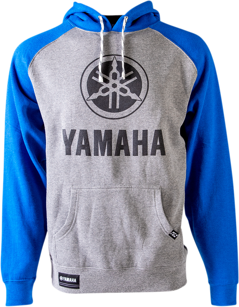 Facotry Effex Yamaha Pullover Hoodie - Gray/Royal Blue