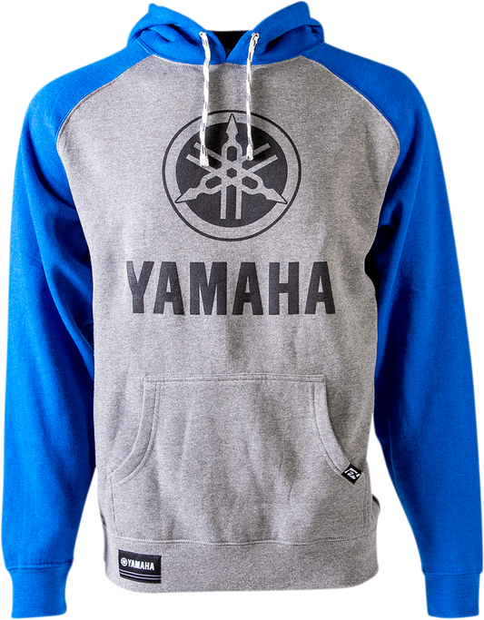 Facotry Effex Yamaha Pullover Hoodie - Gray/Royal Blue