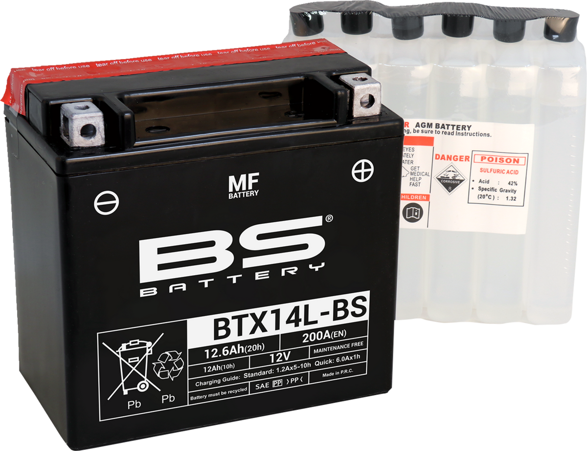 BS Battery - BTX14L-BS (YTX)