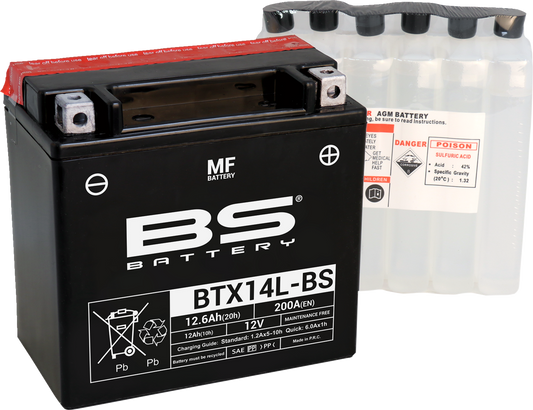 BS Battery - BTX14L-BS (YTX)