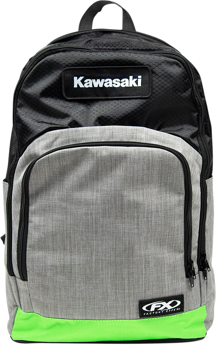 Facotry Effex Kawasaki Standard Backpack - Black/Gray/Green