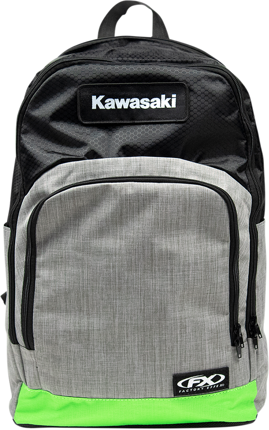 Facotry Effex Kawasaki Standard Backpack - Black/Gray/Green
