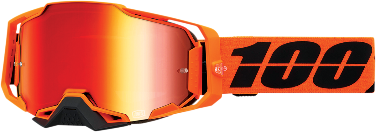 100% Armega Goggles CW2 / Red Mirror Lens