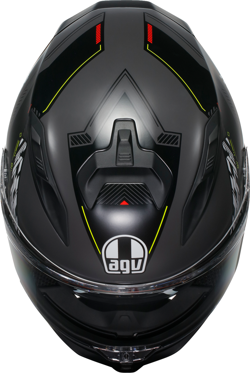 AGV K7 Helmet - Kyber - Matte Gray/Yellow Fluo