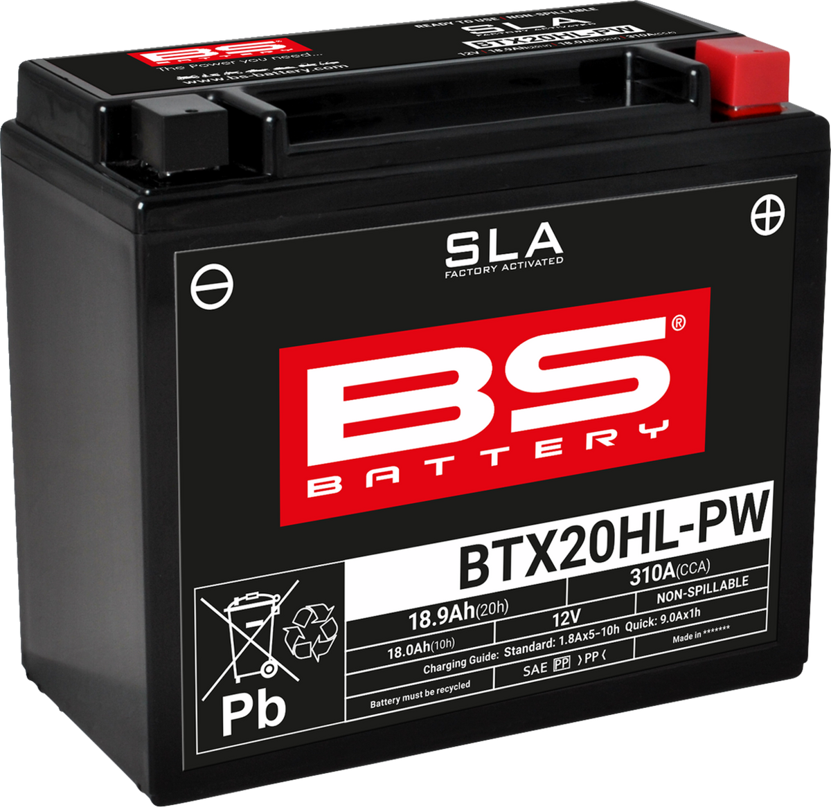 BS Battery - BTX20HL-PW (YTX)