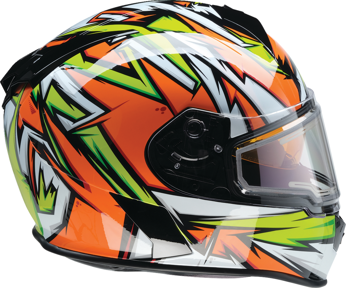 Z1R Warrant Snow Neuron Helmet - Orange/Green