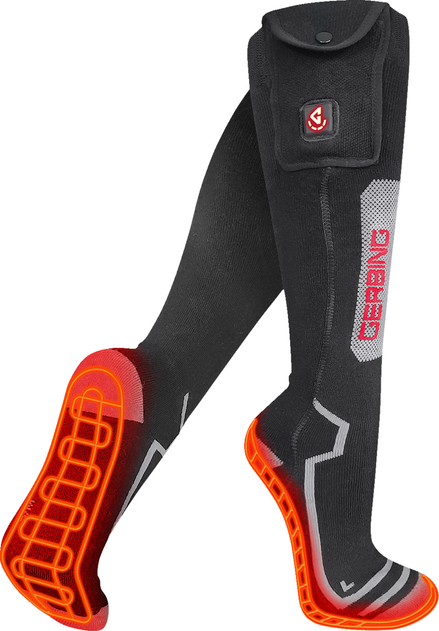 7V Wool Heated Socks - Black