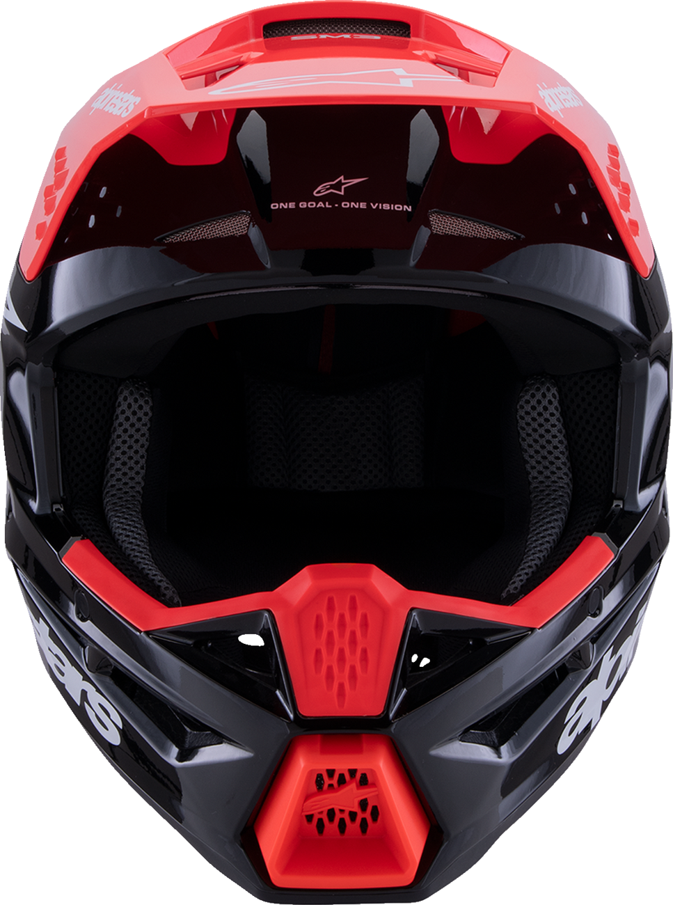 Alpinestars SM3 Radium Helmet Gloss Black/Red Fluo/White