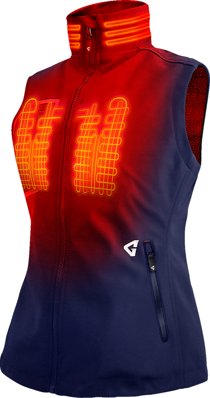 Womens 7V Torrid Softshell Heated Vest 2.0 - Navy