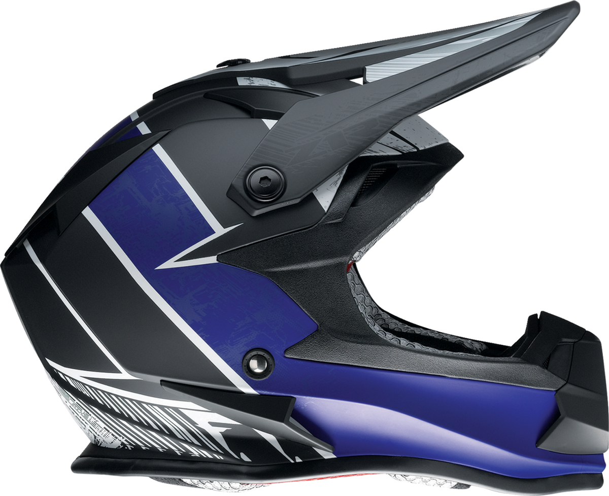 Z1R Youth F.I. Fractal Helmet - Matte Black/Blue