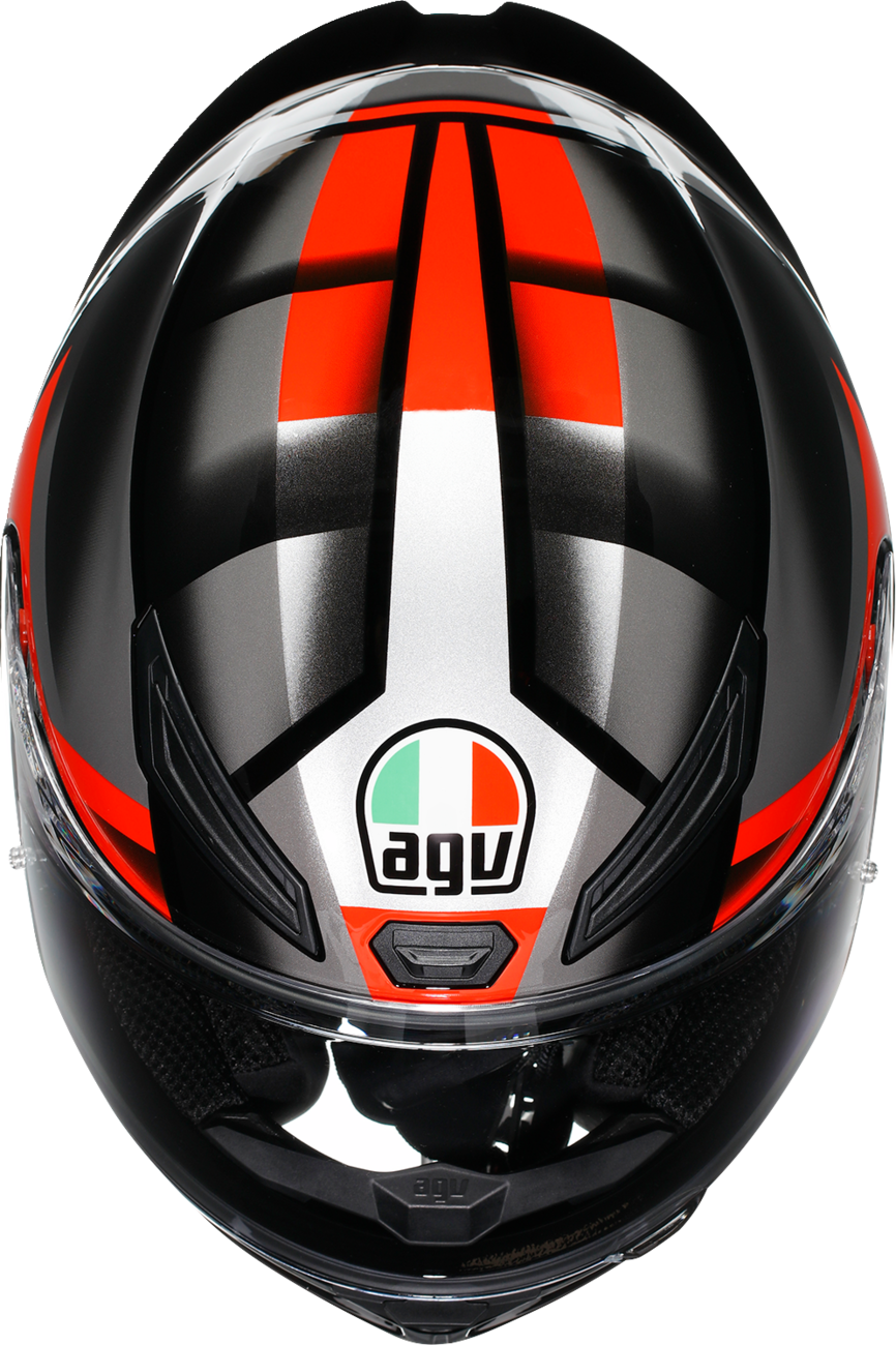 AGV K1 S Helmet Fastlap - Black/Gray/Red