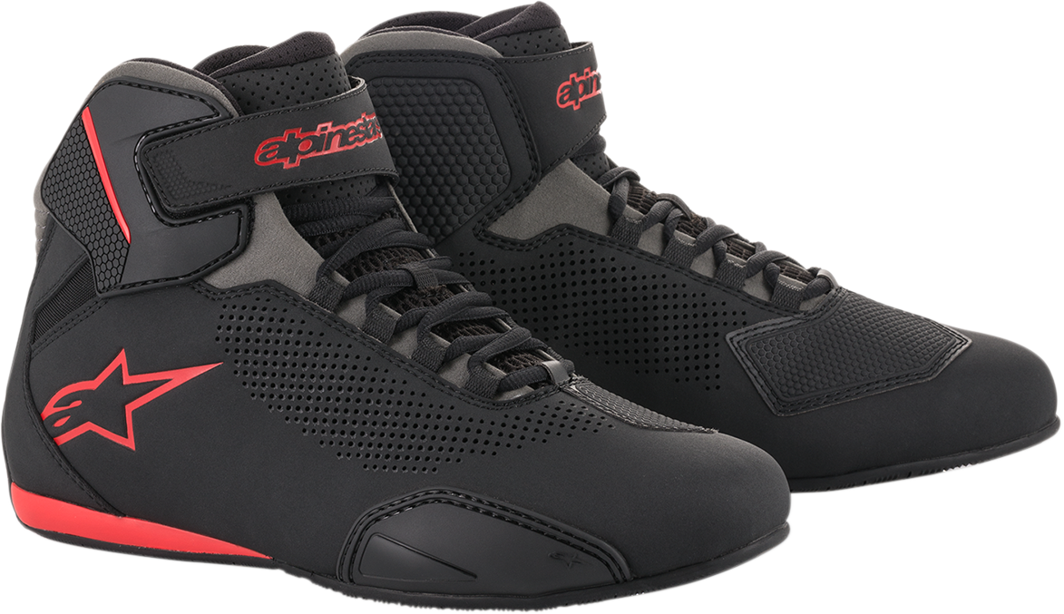 Alpinestars Sektor Vented Shoes - Black/Gray/Red