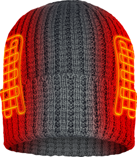 Gerbing 5 V Waffle Knit Heated Hat Beanies - Gray