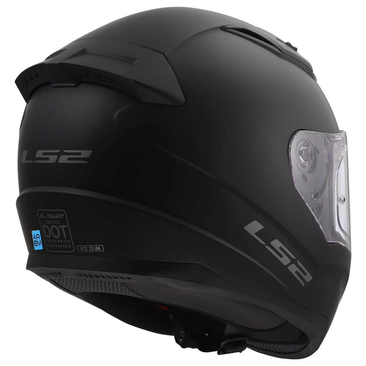 LS2 Centric Helmet w/ Photochromic Shield Matte Black / Large