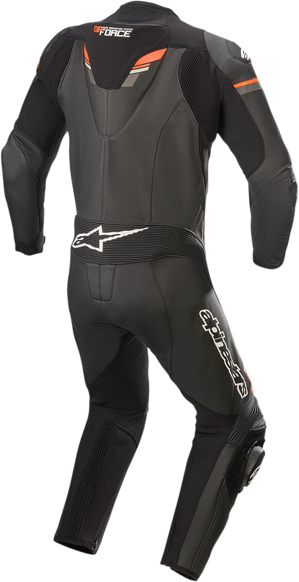 Alpinestars GP Force Chaser 1-Piece Leather Suit Black/Red Fluo