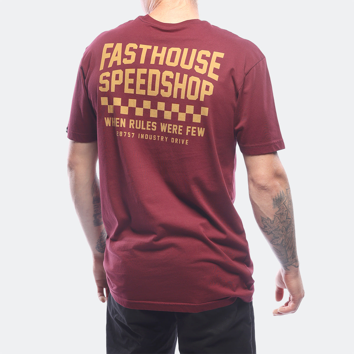 Fasthouse Chalet Tee - Maroon