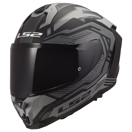 LS2 Challenger II Dravix Helmets - Matte Gray/Black