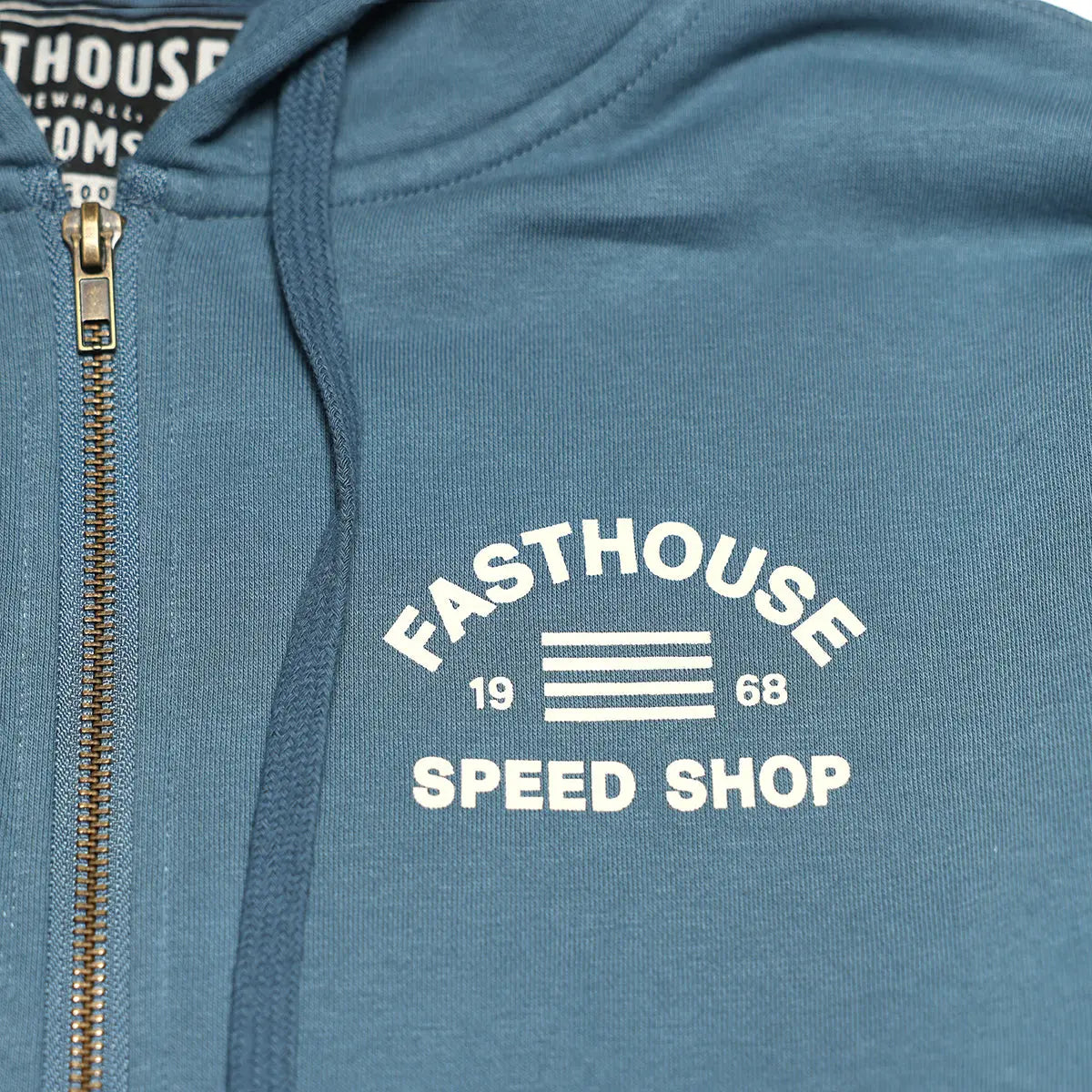Fasthouse Cobalt Hooded Zipup Vintage 
