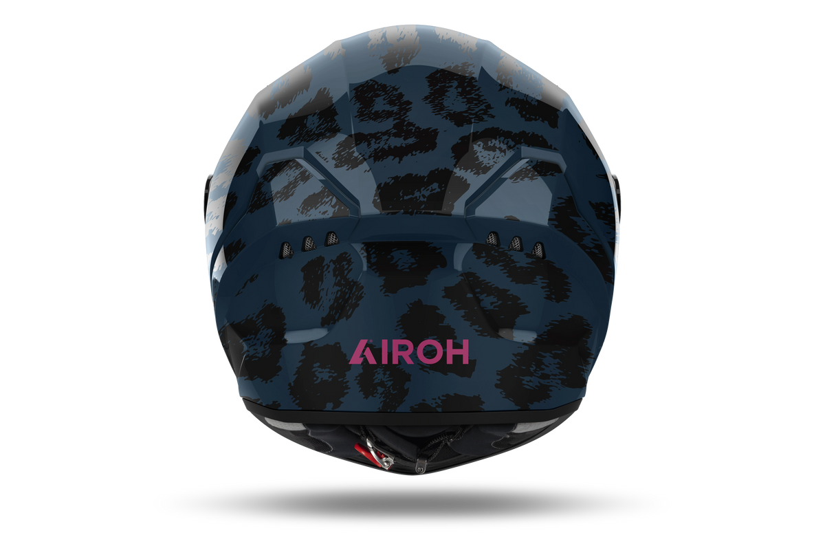 Airoh Connor Lynx Helmet - Blue W/ Iridium Visor