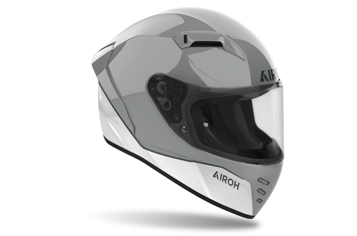 Airoh Connor Nobleman Helmet - White/Grey W/ Silver Visor