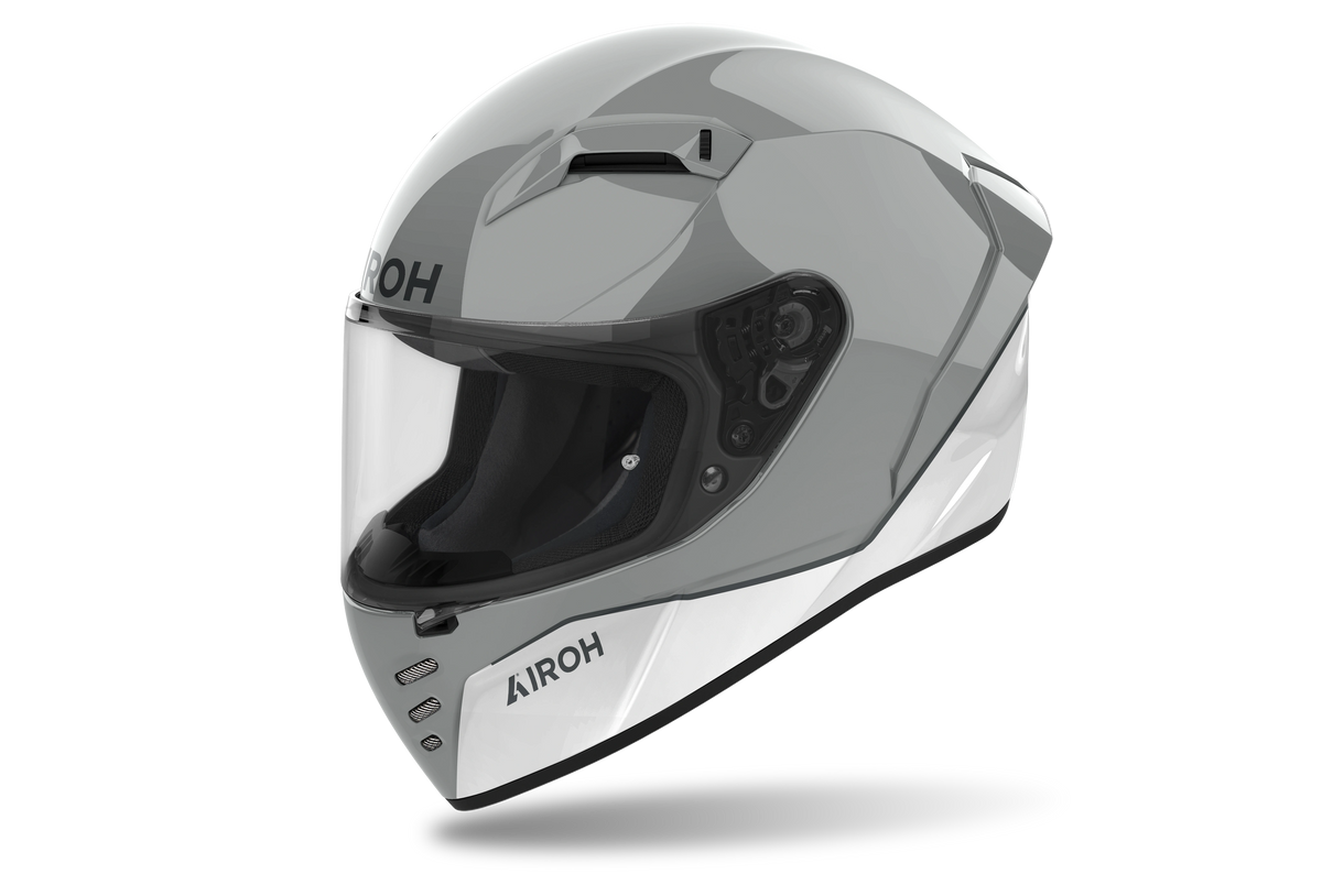 Airoh Connor Nobleman Helmet - White/Grey W/ Silver Visor