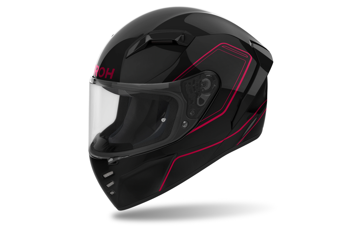 Airoh Connor Pinner Helmet - Black/Red