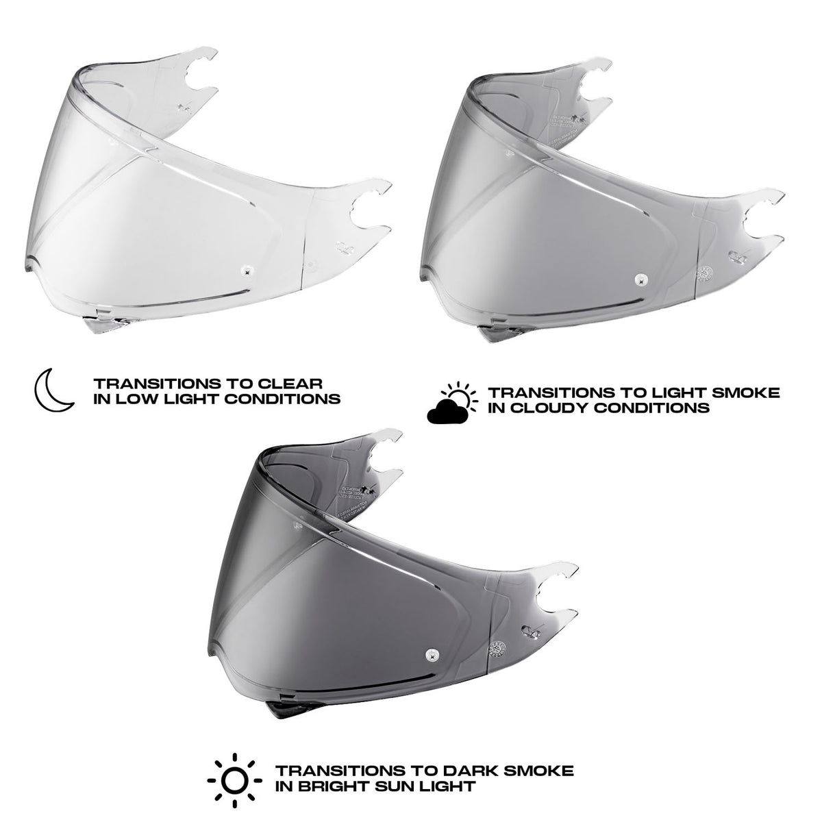 Scorpion EXO Photochromic Pinlock shield - Covert FX/Carbon