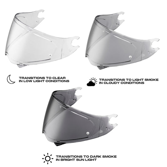 Scorpion EXO Photochromic Pinlock shield - Covert FX/Carbon