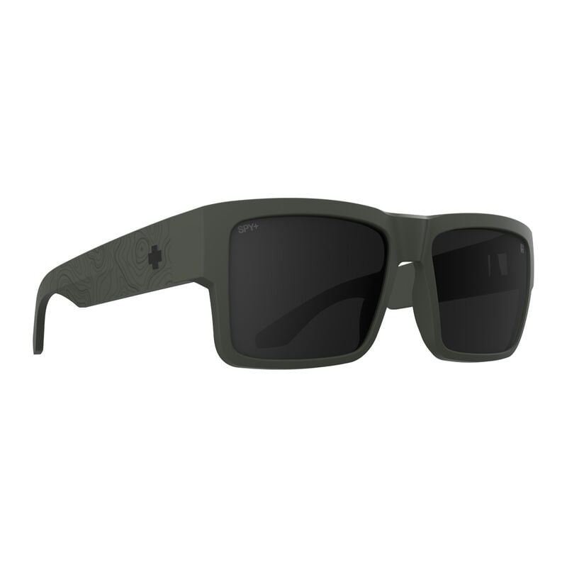 Spy Cyrus Sunglasses - Matte Olive/Happy Gray