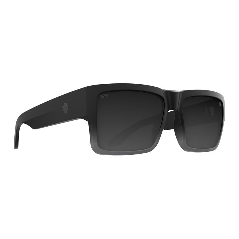 Spy Cyrus Sunglasses - Soft Matte Black Fade/Happy Gray Black Mirror