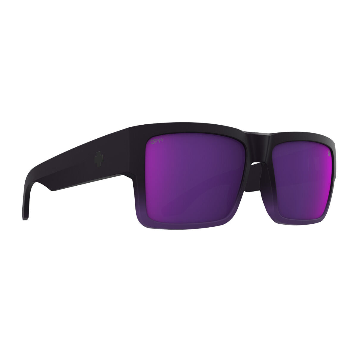 Spy Cyrus Sunglasses - Soft Matte Purple Fade/Happy Gray Green Dark Purple Mirror