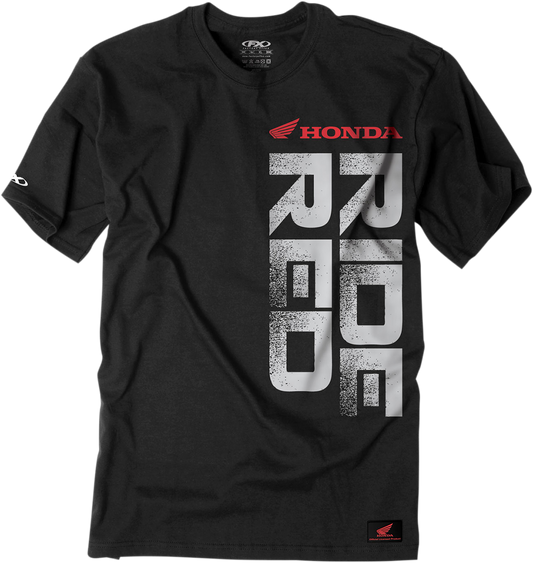 Facotry Effex Honda Ride Red Vertical T-Shirt - Black