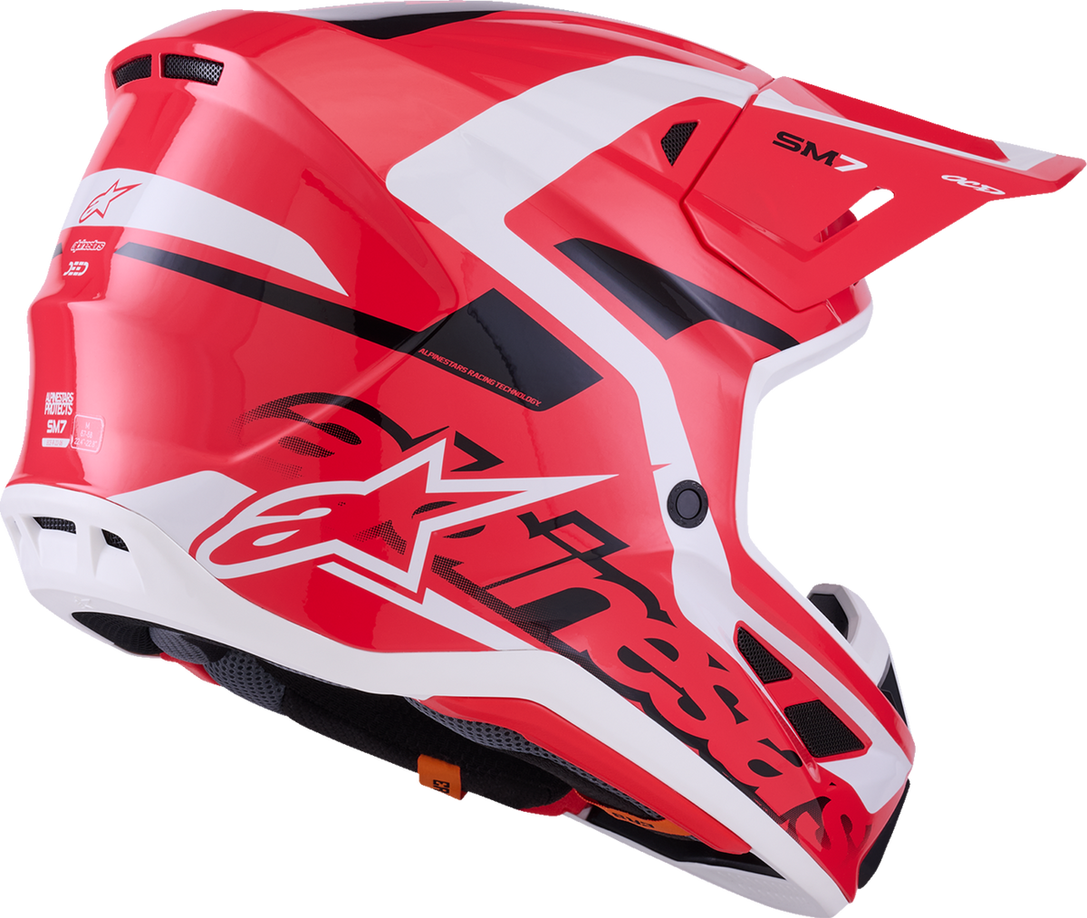 Alpinestars SM7 Deed Helmet Gloss Red/Black/White