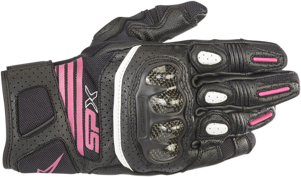 Alpinestars Womens SPX Air Carbon V2 Gloves - Black/Fuchsia