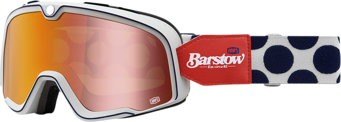 100% Barstow Goggles Hayworth / Flash Red Lens