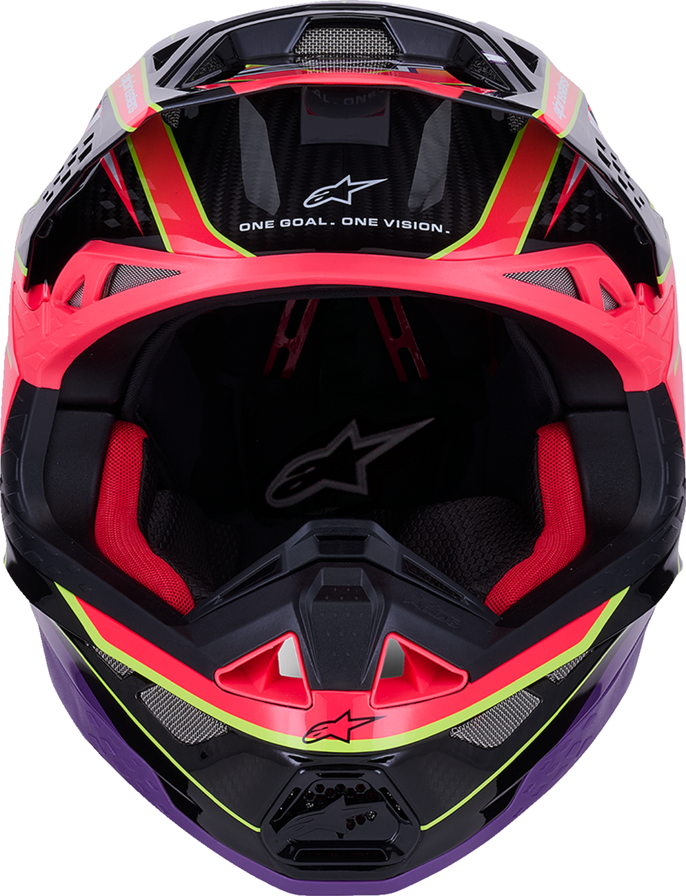 Alpinestars Supertech M10 Era MIPS Helmet Gloss Pink/Violet/Yellow Fluo
