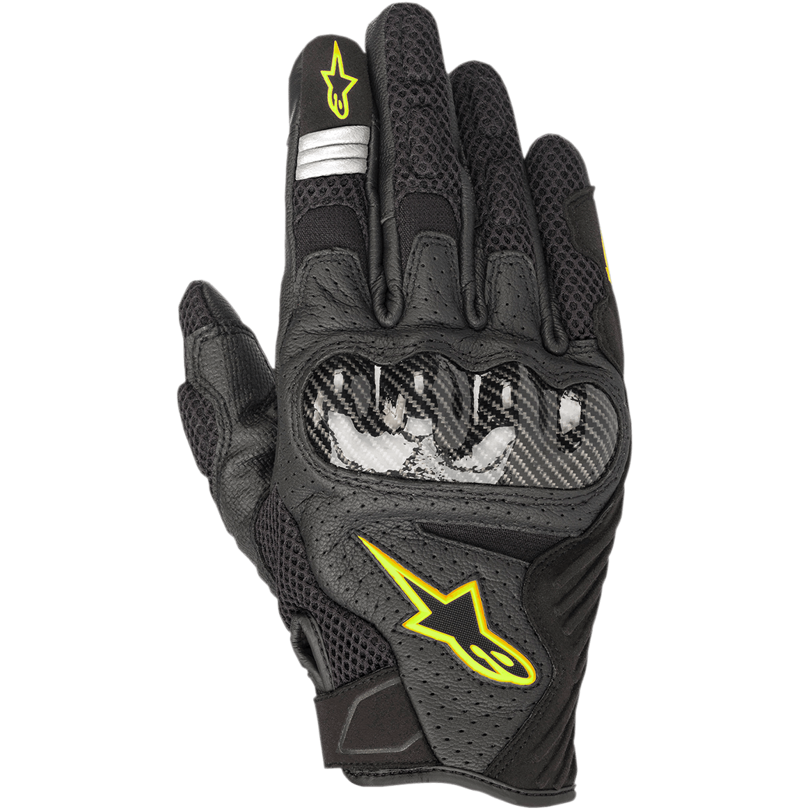 Alpinestars SMX-1 Air V2 Gloves - Black/Yellow Fluorescent