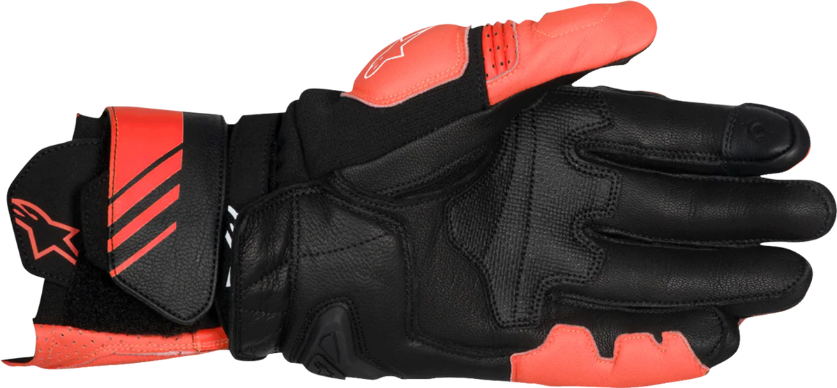 Alpinestars GP Plus R V3 Leather Gloves Bright Red/Fluo Red/Black