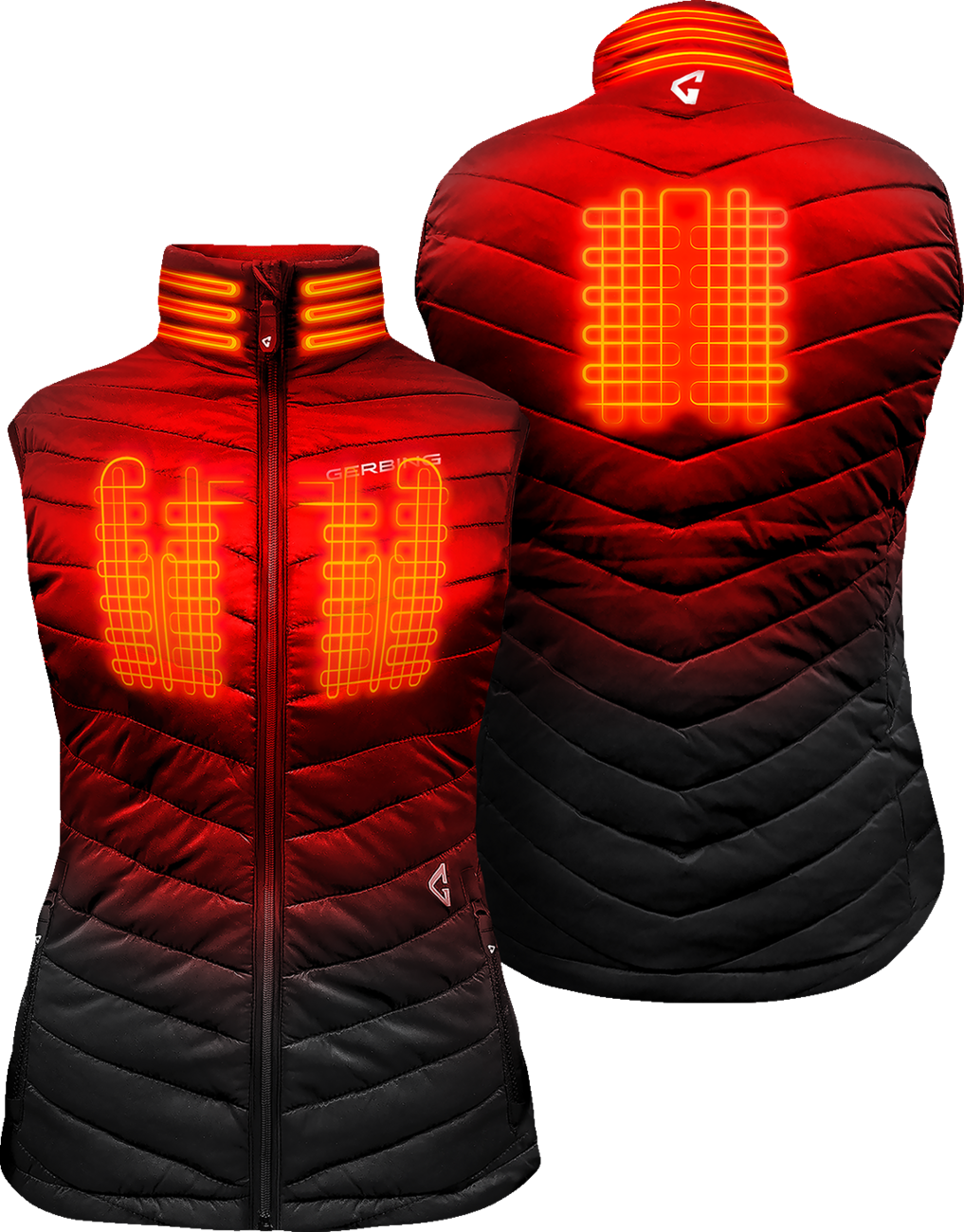 Womens 7V Khione Puffer Heated Vest 2.0 - Black