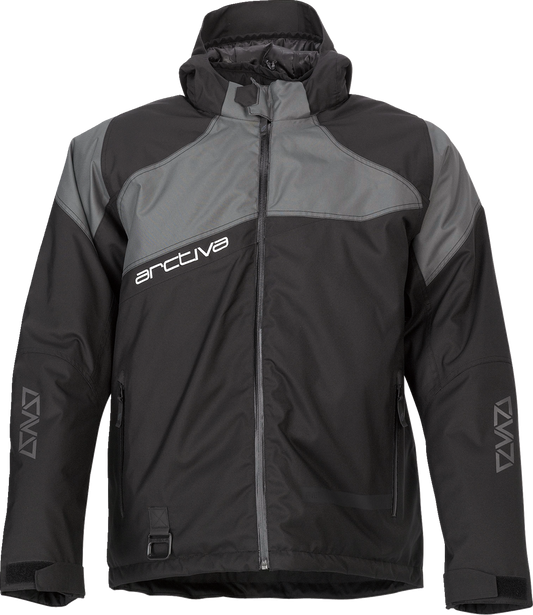 Arctiva Pivot 5 Hooded Jacket - Black/Gray