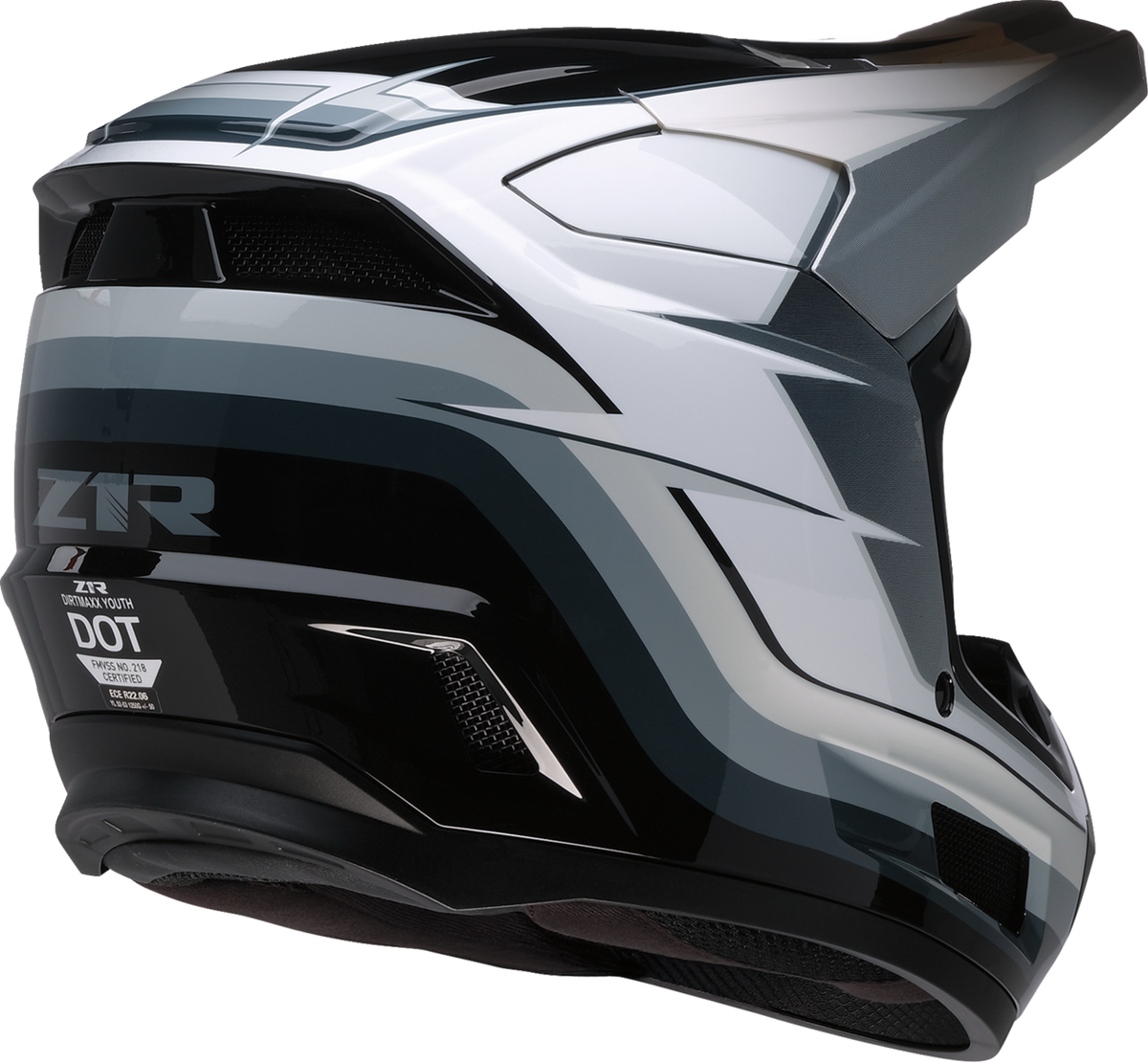 Z1R Youth Dirt Maxx Vortex Helmet - Blue/White
